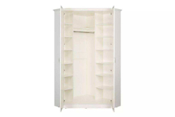 Ливерпуль Шкаф для одежды 13.124.02 Белый/Ясень ваниль