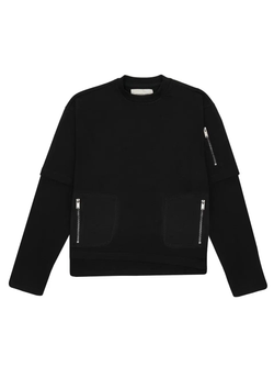 Лонгслив «001» черный