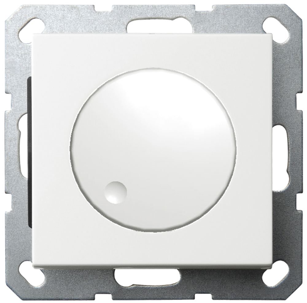 LED Диммер с накладкой 30-400W, 1gang 2way, цвет белый