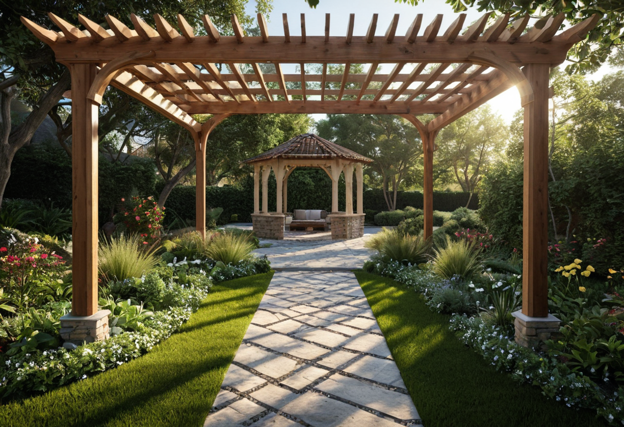 Малые архитектурные формы на участке: пошаговое строительство беседки, перголы или навеса.