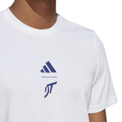 Мужское теннисное поло adidas Thiem Graphic T-Shirt Men - White, Blue