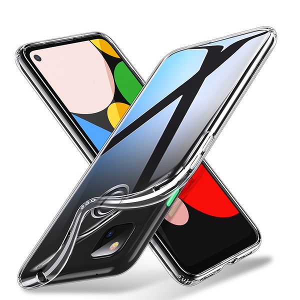 Силиконовый чехол для Google Pixel 5 (Прозрачный)