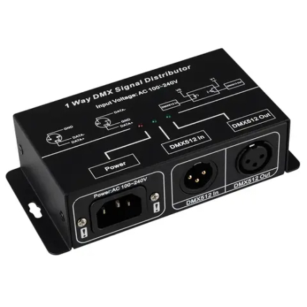 Усилитель DMX-сигнала LN-DMX-1CH (220V) (Arlight, IP20 Металл, 1 год) 016921