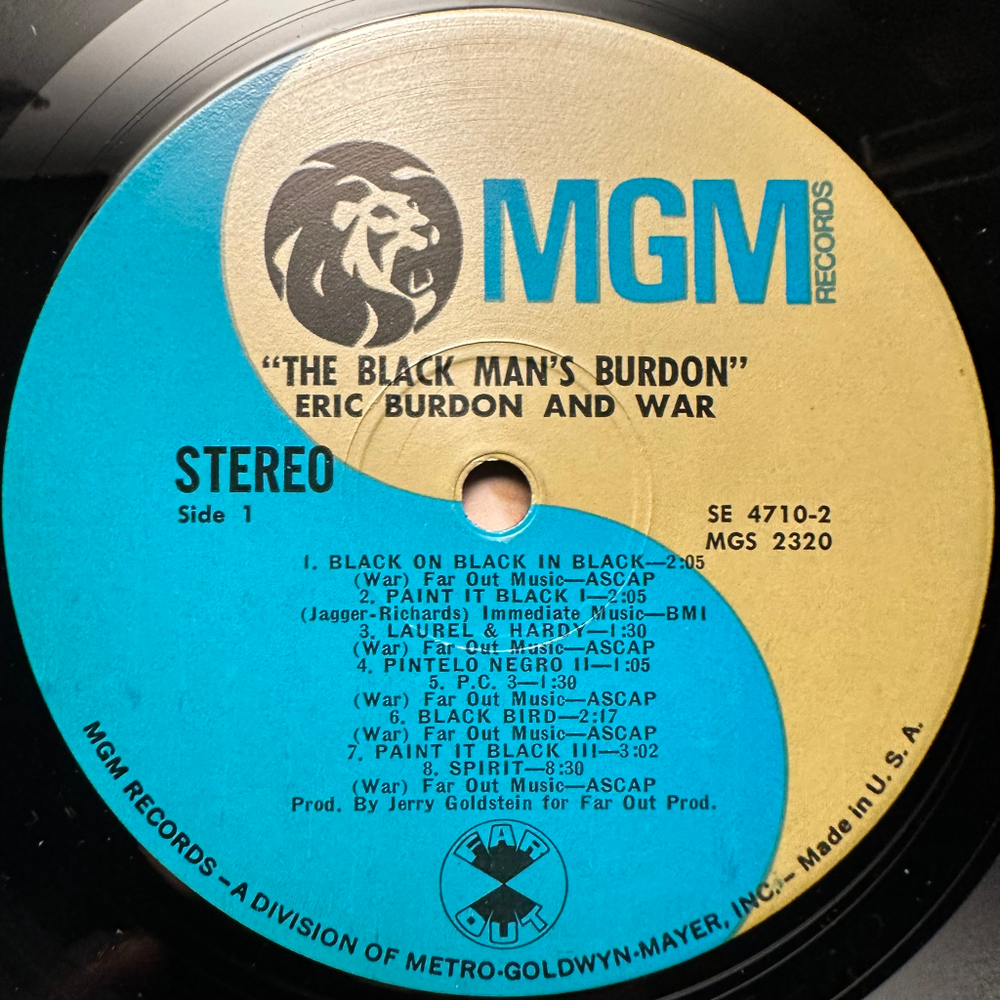Eric Burdon And War - The Black-Man's Burdon 2LP (США 1970г.)