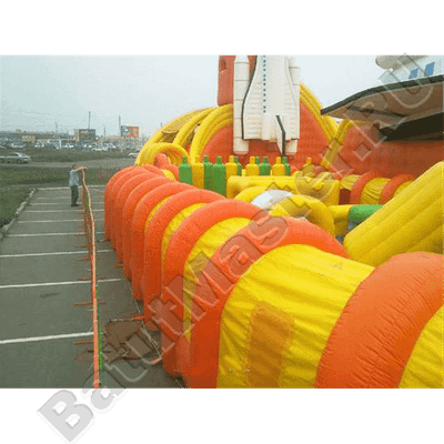 Коммерческий надувной батут "Ракета" 30*20*8 м