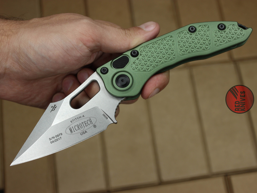 Нож Microtech Stitch Green A+++ 169-1OD