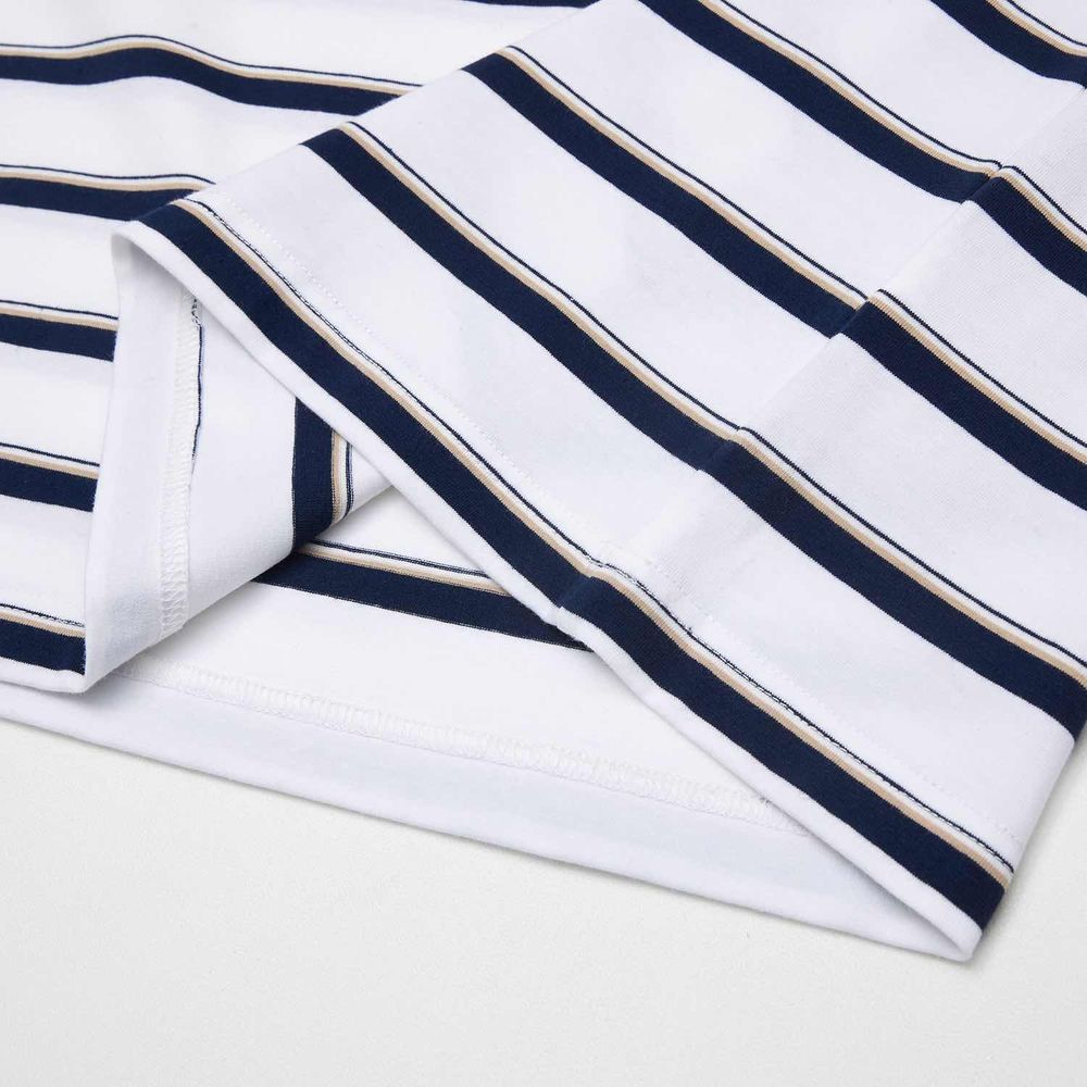 Футболка YMKASHIX Nineties Бело-Темно-Синяя