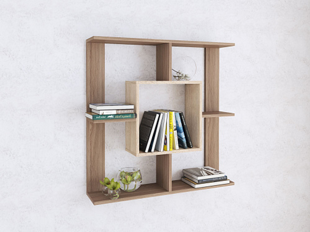 Полка навесная ПН-1, ясень шимо/дуб сонома