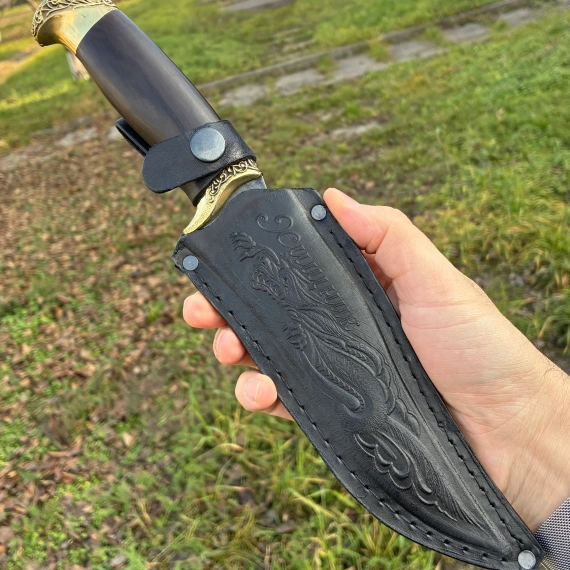 Нож охотничий хищник ковка кизлярский