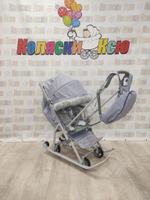 Санки-коляски Ника Детям 7-5SK серый