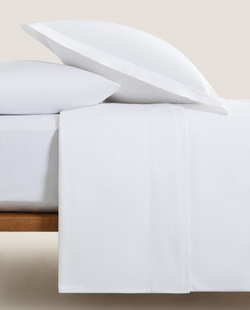Простыня Zara Home перкаль, хлопок 100%, однотонный, 0020/089