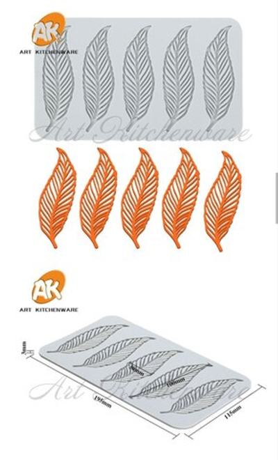 Силиконовый коврик для декора "Лист №1" LFM-99