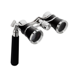 Театральный бинокль-лорнет Levenhuk Broadway 325E, черный - Складная ручка для удобства использования