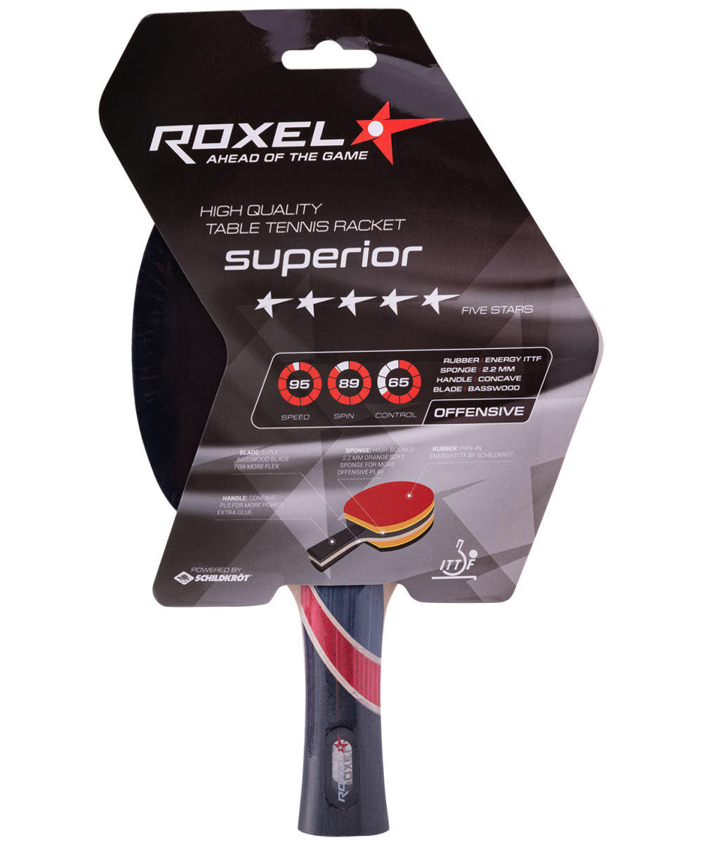Ракетка наст/тенн Roxel 5* Superior, коническая