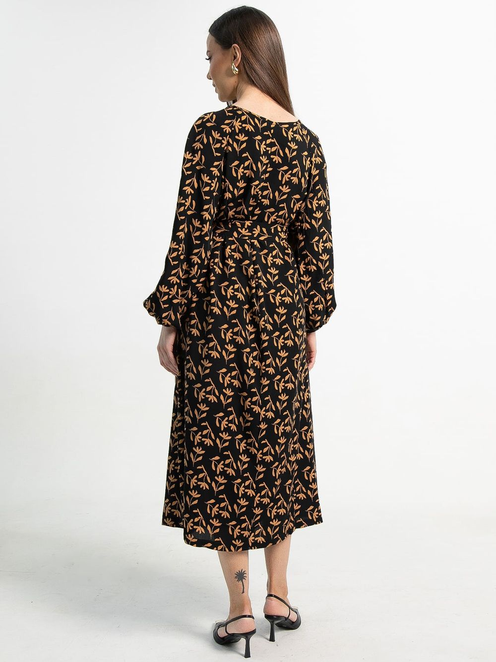 Платье Аура с поясом (черное) П15121-10М LT Collection