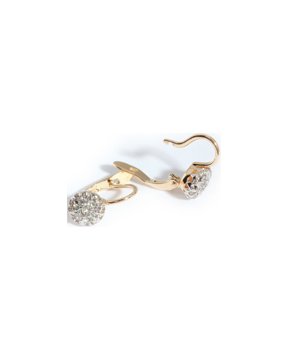 "Ежевика" серьги в золотом покрытии из коллекции "Леди" от Jenavi с английским замком