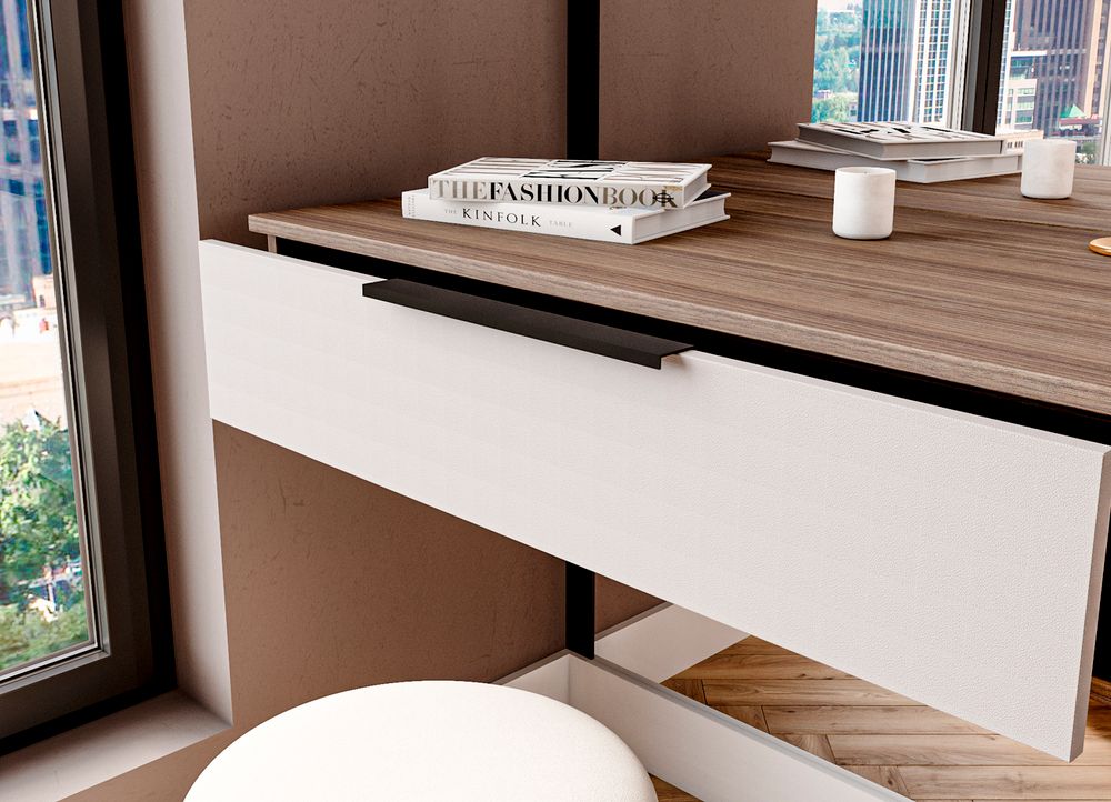 МС Роза Подвесная тумба 900 Орех Франклин/Тренто Бежевый скин