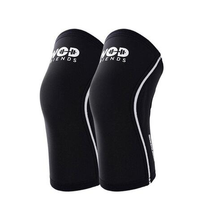 Наколенники неопреновые WOD Friends Knee Sleeves - 5мм (Черные)