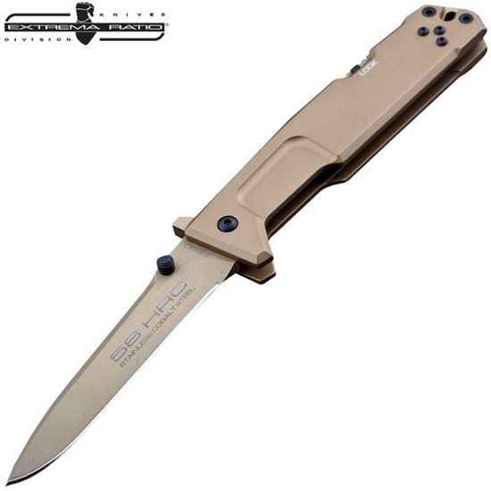 Складной нож Extrema Ratio 136NEMGOLD - "Немесис" c клинком из стали Böhler N690, рукоять Anticorodal®