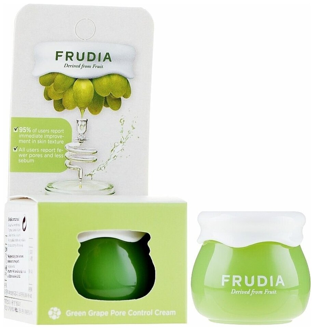 Frudia Себорегулирующий крем с виноградом Green Grape Pore Control Cream Mini 10 мл.