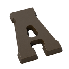 Форма для шоколадных фигур "Буквы" - A (275*135мм)