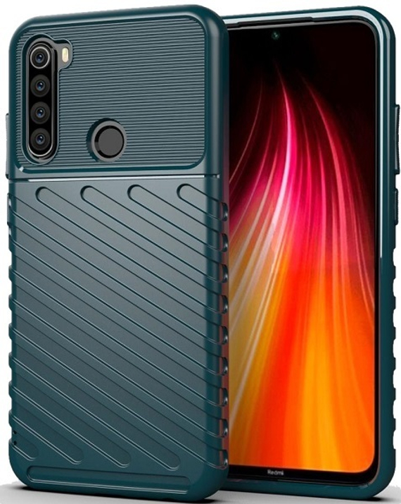 Чехол для Xiaomi Redmi Note 8 цвет Green (зеленый), серия Onyx от Caseport