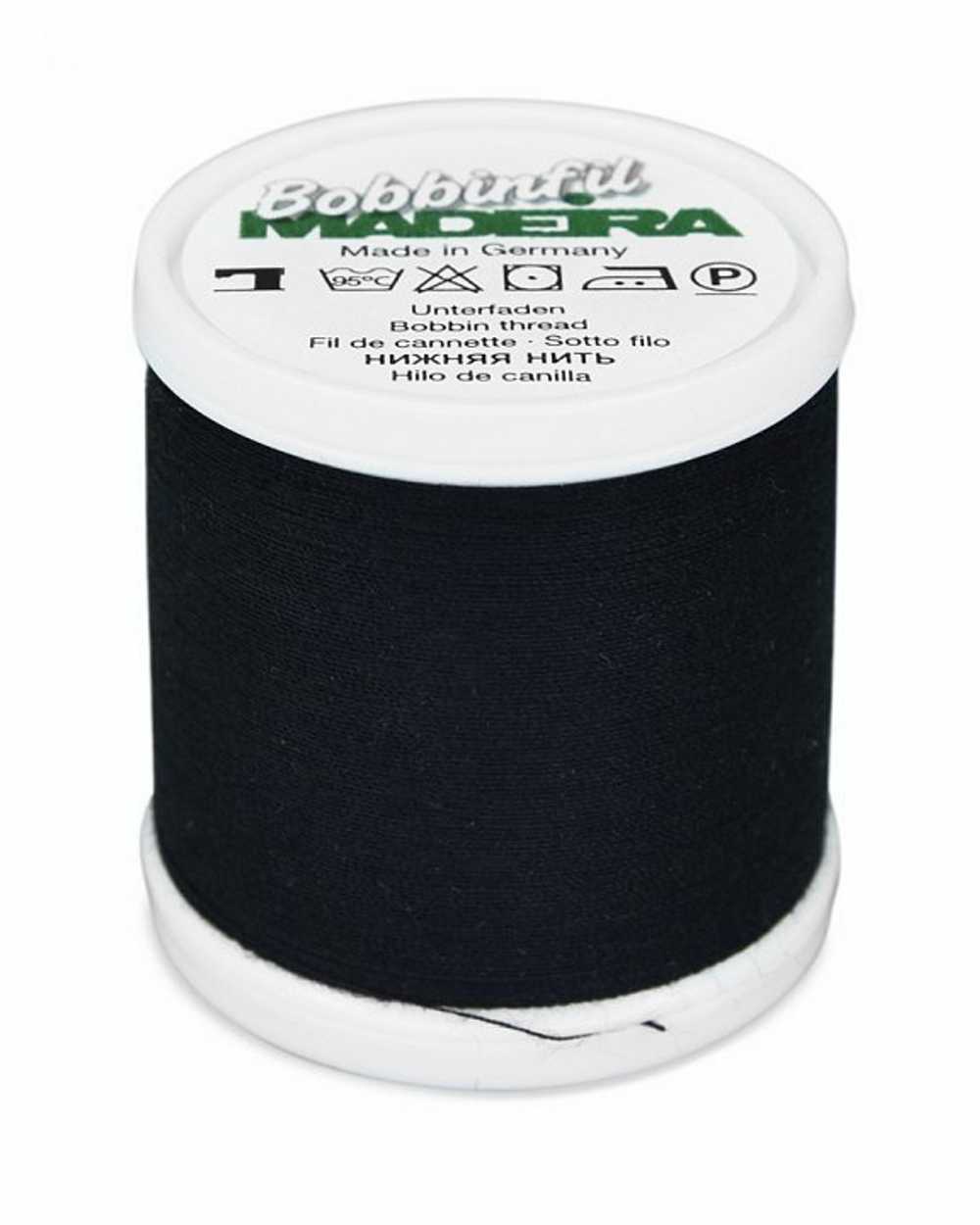 Нитки вышивальные Madeira Bobbinfil № 70 500м, col.1000 черный