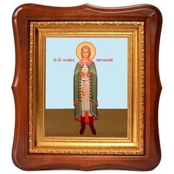 Феликс Карельский преподобный. Икона на холсте.