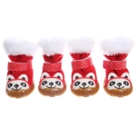 Ботинки зимние для животных «МОДНЫЙ БРО», на липучке, цвет красный, размер 4, 5,5см