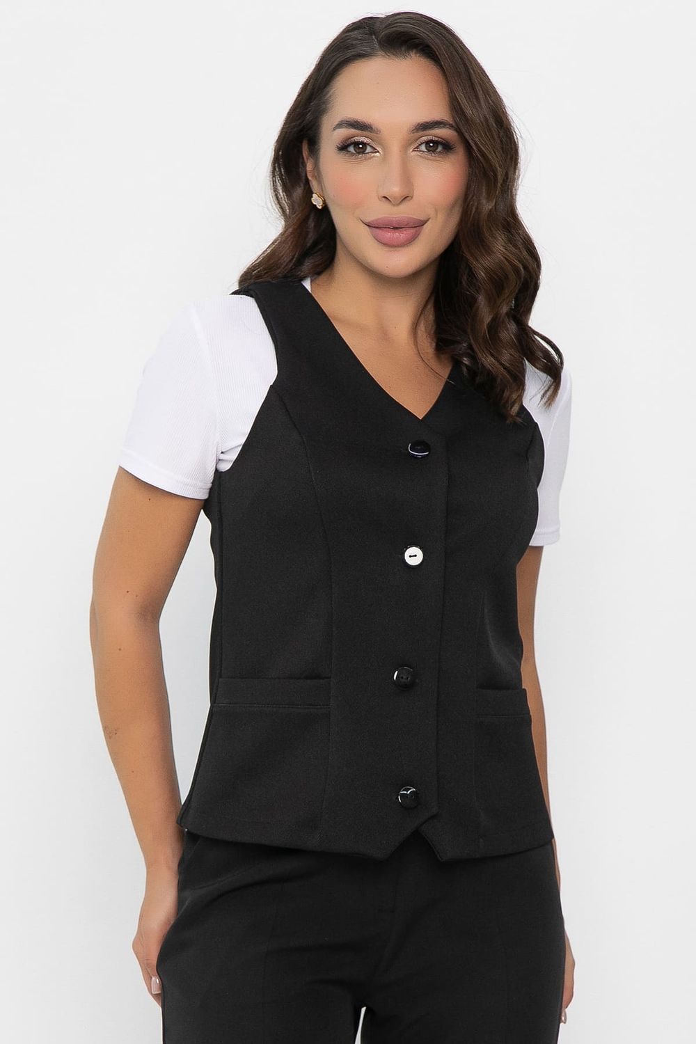 Жилет Мэнсфилд (черный) Б14085-13М LT Collection