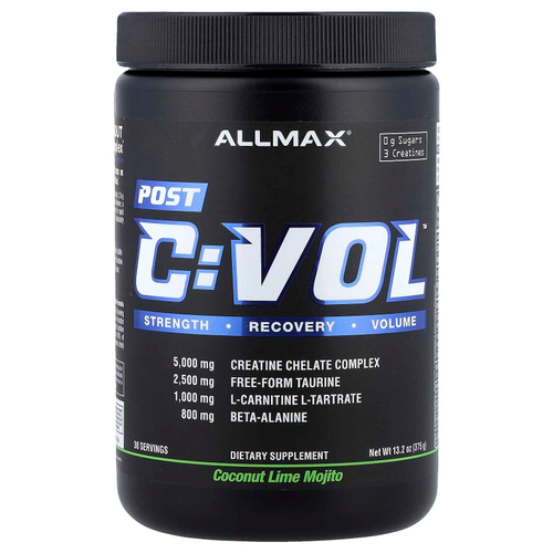 ALLMAX, C:VOL™, Post, мохито с кокосом и лаймом, 375 г (13,2 унции)
