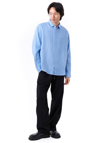 Голубая льняная рубашка Senseera