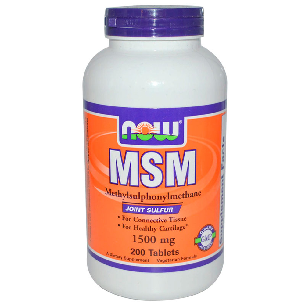 NOW MSM 1500 мг. (100 таб.)