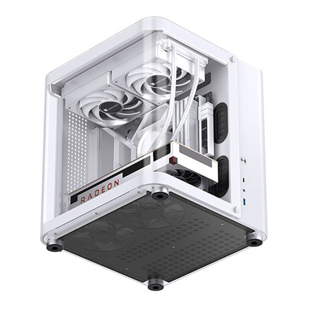 Корпус JONSBO TK-1, mini-ITX, micro-ATX, ATX, белый (без БП)