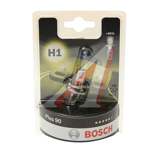 Автолампа 12V H1 55W Bosch +90% блистер
