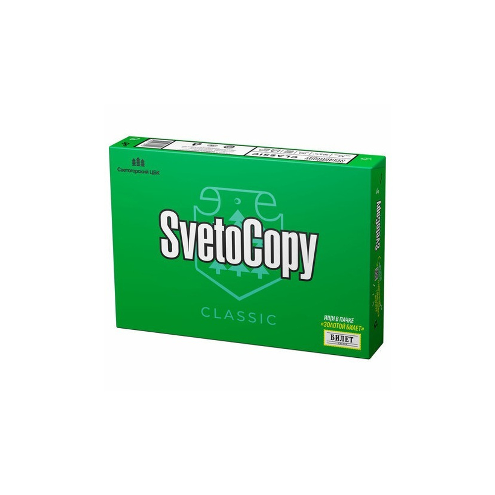 Бумага А-4 80г/м д/ксер. SVETO COPY (500л) 94% (CIE 146) КАТЕГОРИЯ С