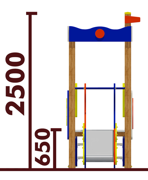 Игровой комплекс 070284.21 для детей 2-4 года для уличной площадки