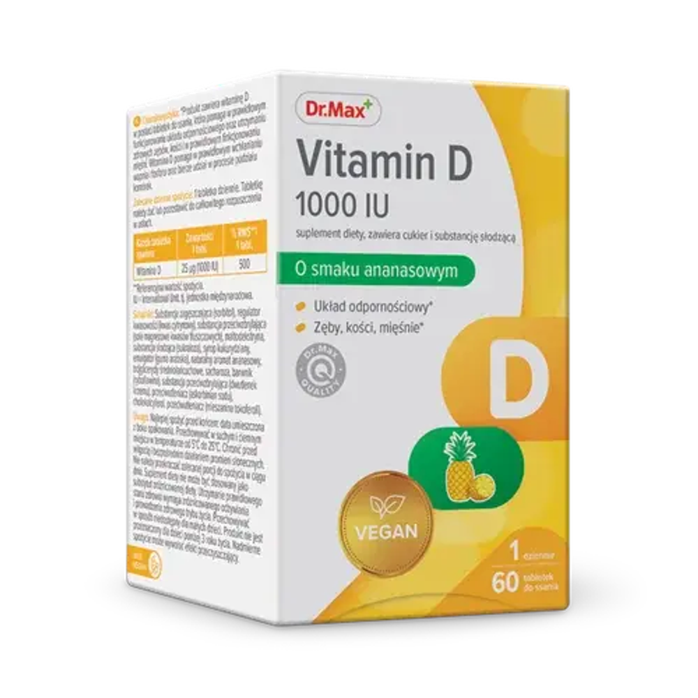 Витамин D 1000 МЕ Dr. Max - 60 пастилок