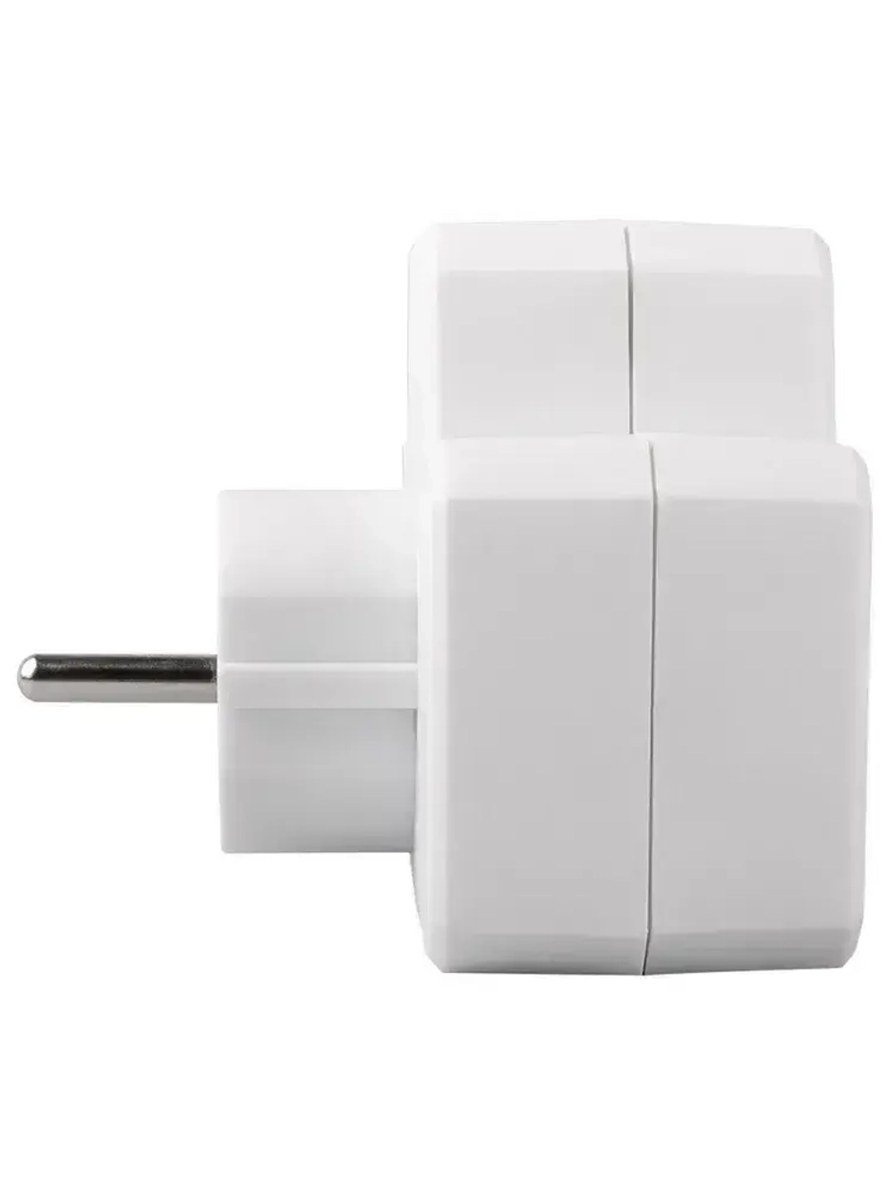 Разветвитель бытовой с заземлением и выключателем JAZZway AD-2GS 16 А (3500ВТ)