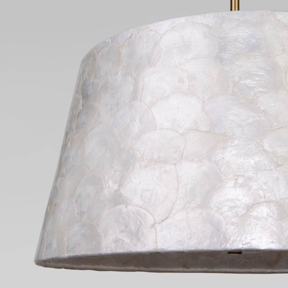 Умный подвесной светильник с перламутром 101013/5 латунь/перламутр