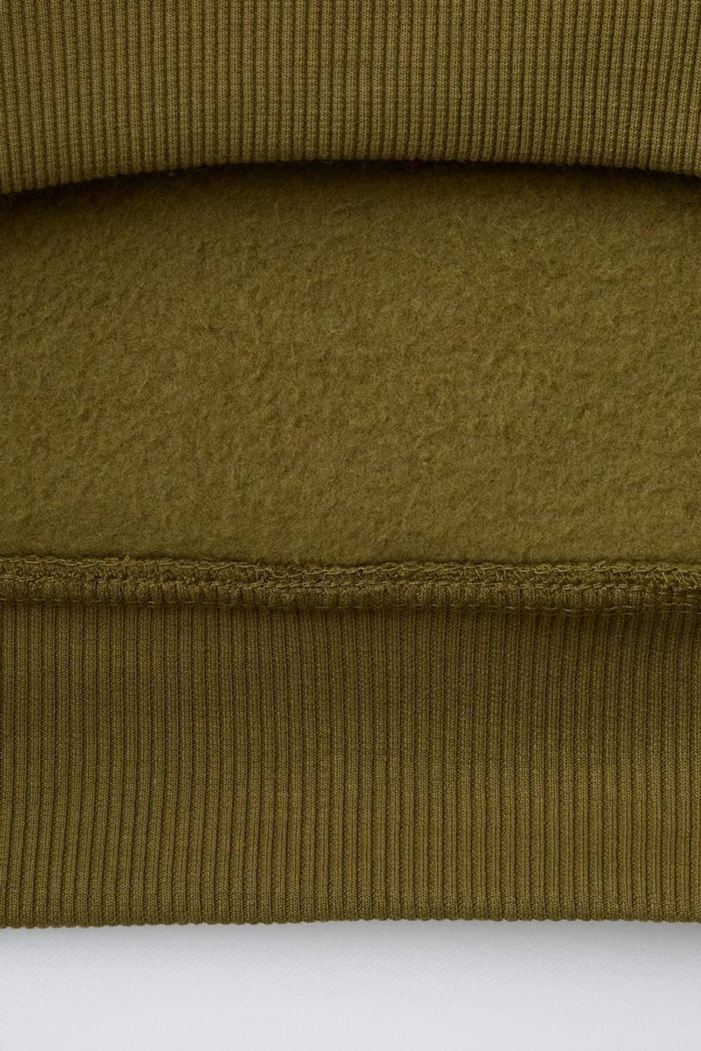 ZARA ХУДИ С ВЫШИТОЙ НАДПИСЬЮ, ХАКИ