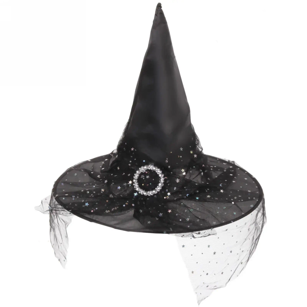 Шляпа карнавальная «Чародейка» 32 см, d-38 см, микс