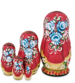 Народные промыслы МР-16/35-B Матрешка 5м «Мария с цветами» бол.