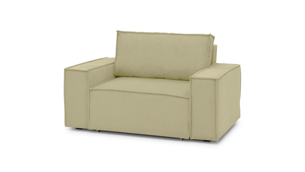 Кресло Софт 2 Cilium Cream 152*103*90 см, Кремовый Вельвет Дельфин Фиеста