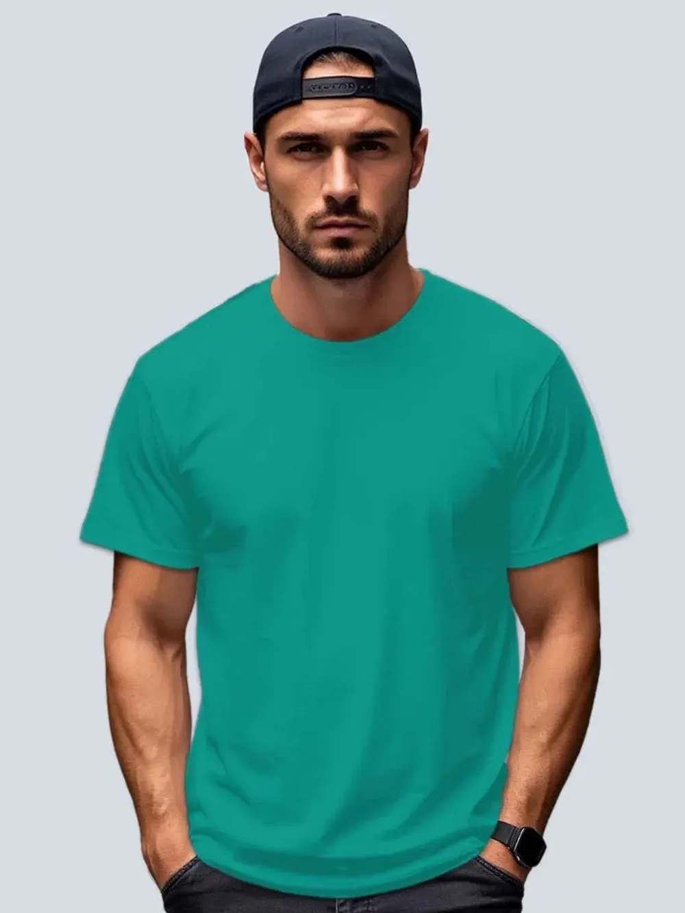 Футболка Взрослая.Премиум однотонная.Набор 2 шт