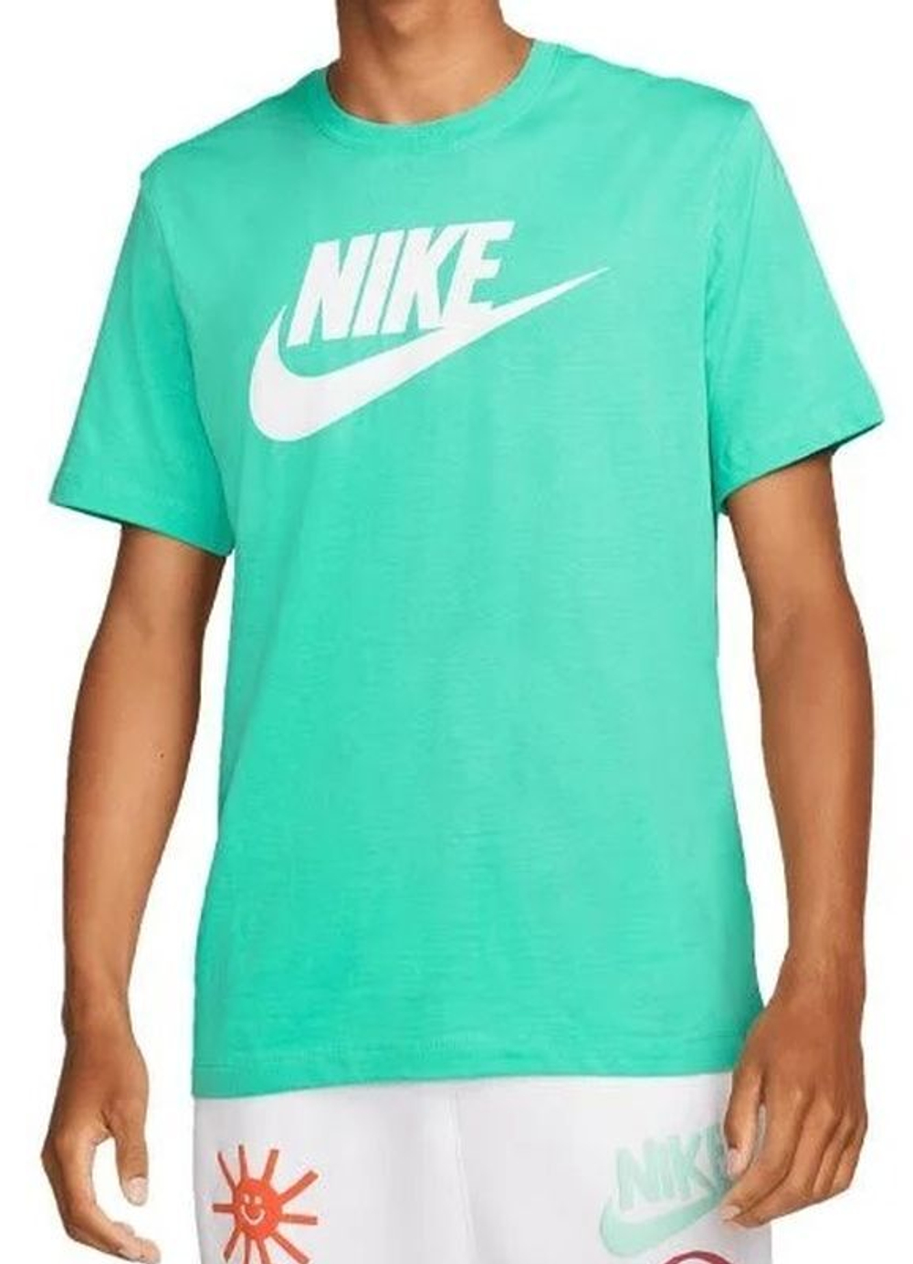 Футболка мужская теннисная Nike Sportswear T-Shirt Icon Futura - light  menta - купить по выгодной цене | Теннисный магазин tennis-store.ru
