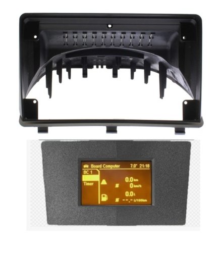 Комплект рамки с разъёмами 9"+can Opel Antara 2006-2017+серая рамка переноса БК(наверх) - Car-Smart 7282S