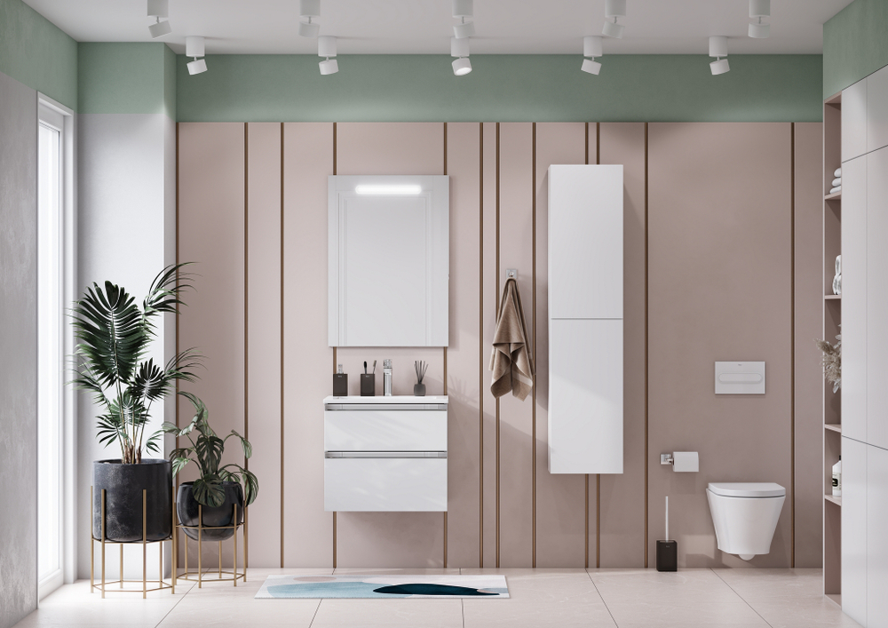 Тумба под раковину  Roca The Gap 60 см, 2 ящика, белый глянец  A857397806