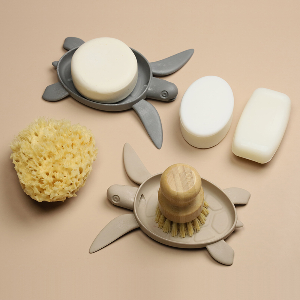 Мыльница turtle, серая