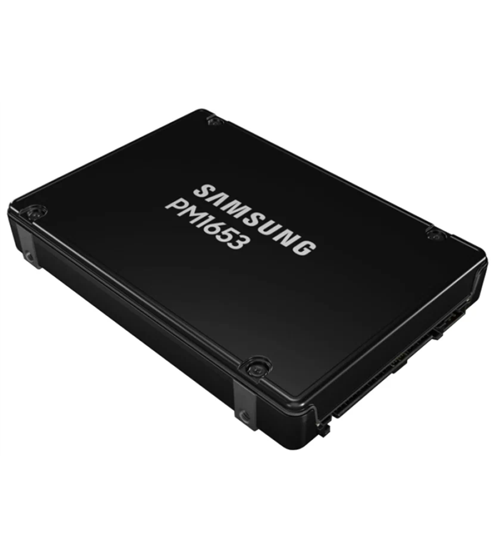 Твердотельный накопитель Samsung Enterprise SSD, 2.5"(SFF), PM1653, 3840GB, SAS 24Gb/s, R4200/W3700Mb/s, IOPS(R4K) 770K/135K, MTBF 2M, 1DWPD/5Y, TBW 7008TB, OEM (replace MZILT3T8HBLS-00007)